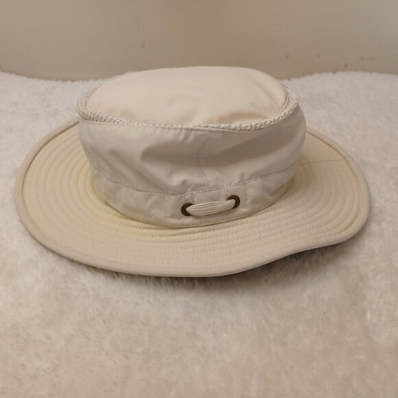 Unisex Tilley Airflo Slim Sun Hat Ivory Size Small/7/22 inch head circumference - Picture 3 of 5